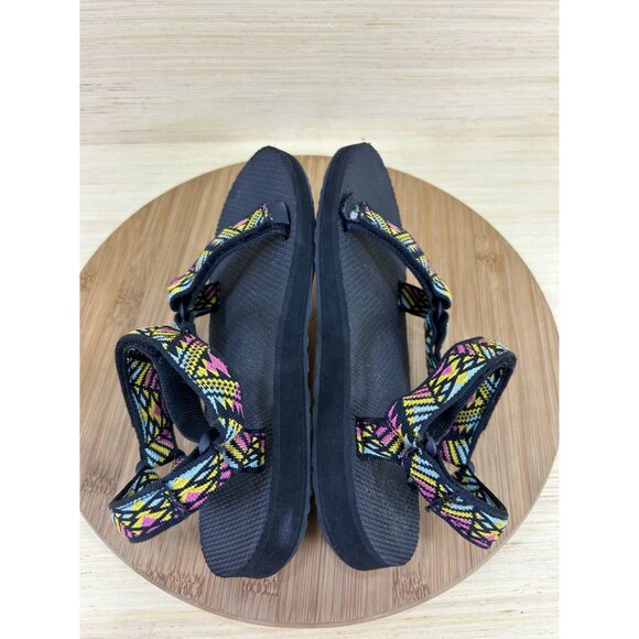 Teva Original Universal Boomerang Pink Sandals Youth Size 4 - Picture 5 of 8